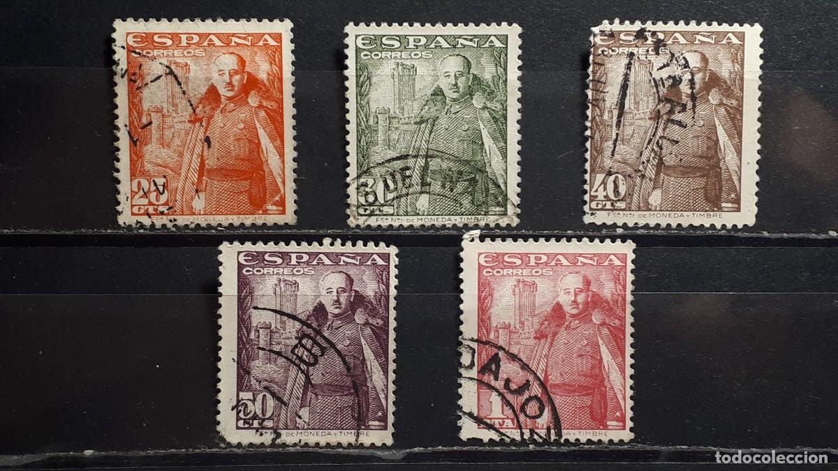 Sellos: ESPA&Ntilde;A . A&ntilde;o 1948. EDIFIL 1024/5, 1027, 1029, 1032.