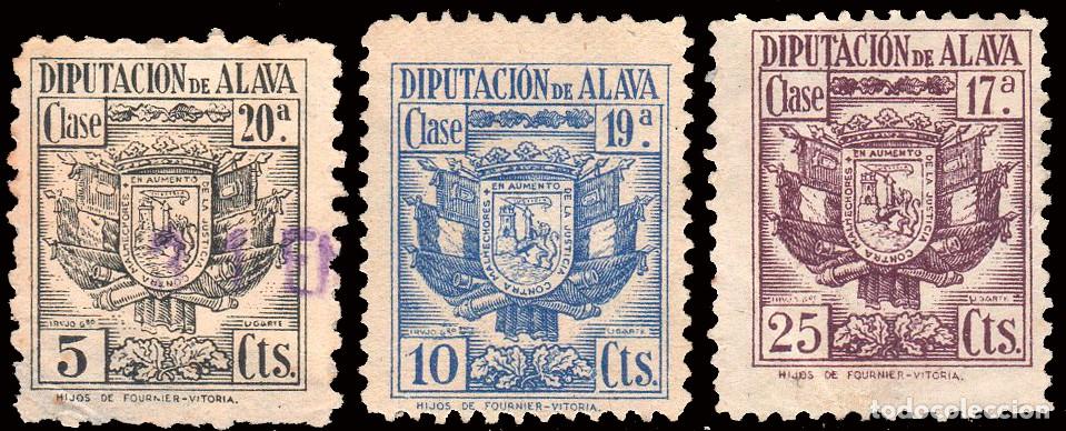 Sellos: Espa&ntilde;a - Fiscales - Diputaci&oacute;n &Aacute;lava - Alemany o 68+69+71 - 1948 &rdquo;Diputaci&oacute;n &Aacute;lava&rdquo;