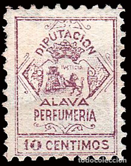 Sellos: Espa&ntilde;a - Fiscales - Diputaci&oacute;n &Aacute;lava - Alemany (*) 169 - 1940 &rdquo;10 cts. Perfumer&iacute;a&rdquo;