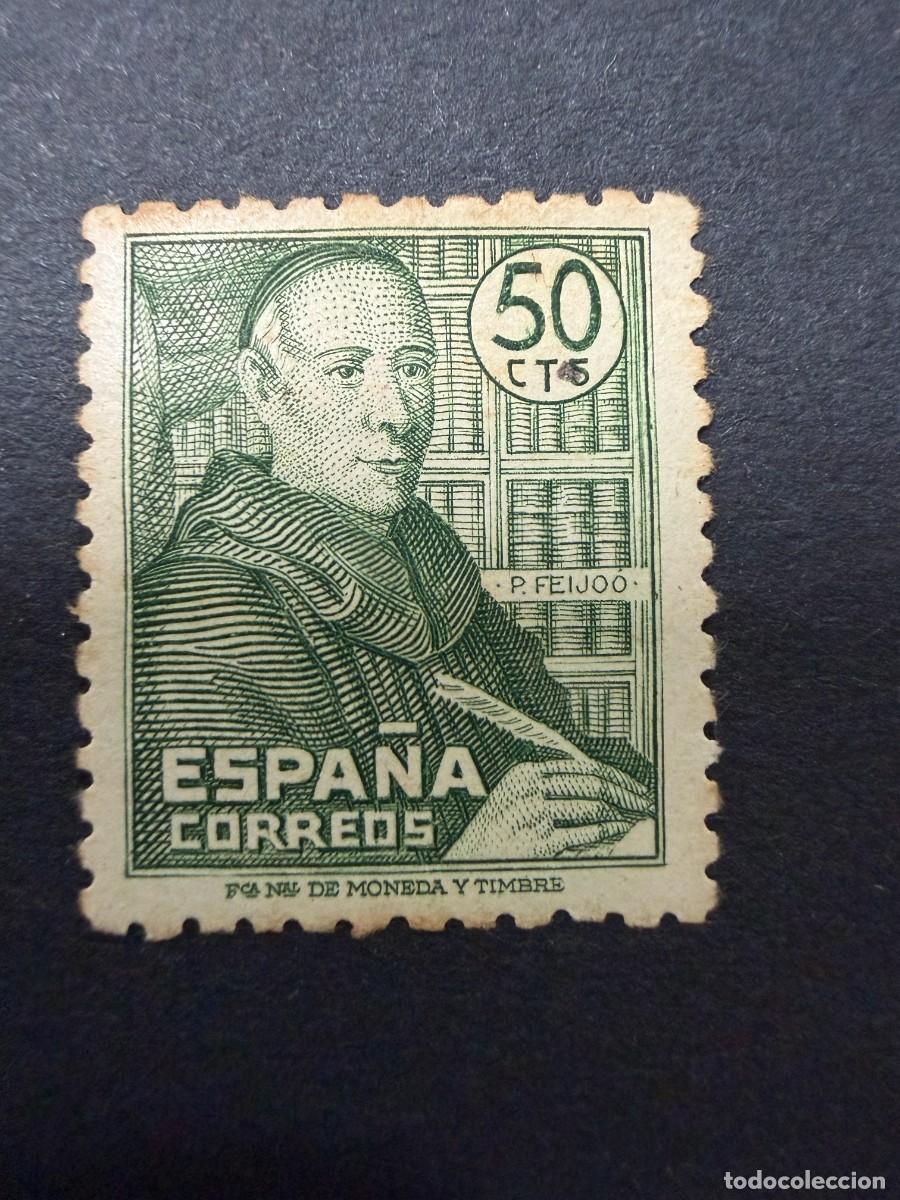 Sellos: ESPA&Ntilde;A, 1947. EDIFIL 1011. BENITO JER&Oacute;NIMO FEIJOO. NUEVO. CON FIJASELLOS.