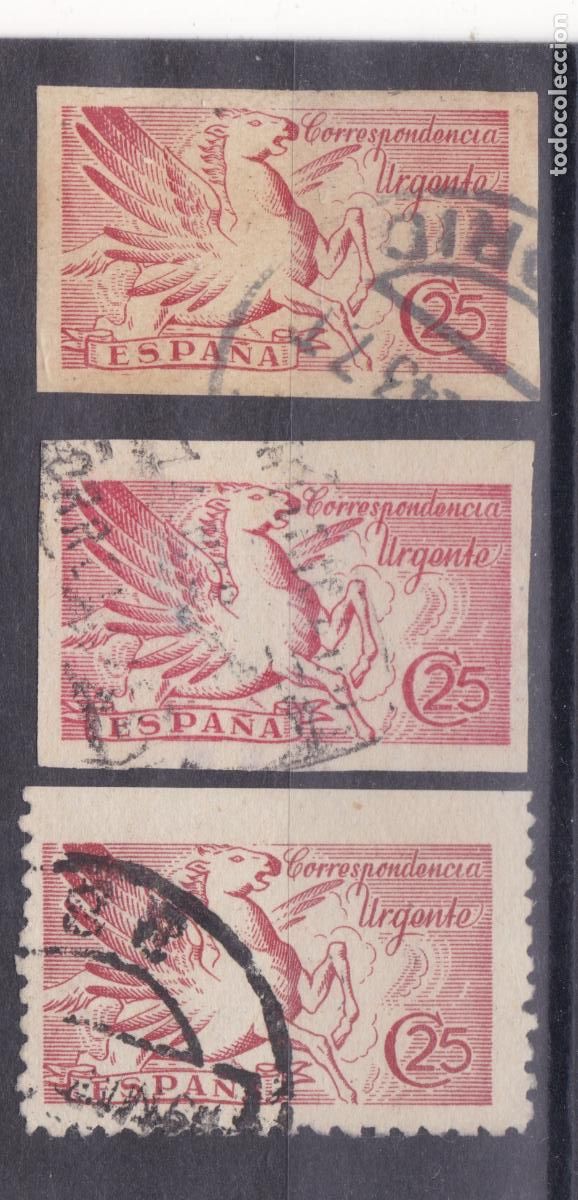 Sellos: SS4- URGENTES PEGASO x 3 VARIEDADES DENTADO