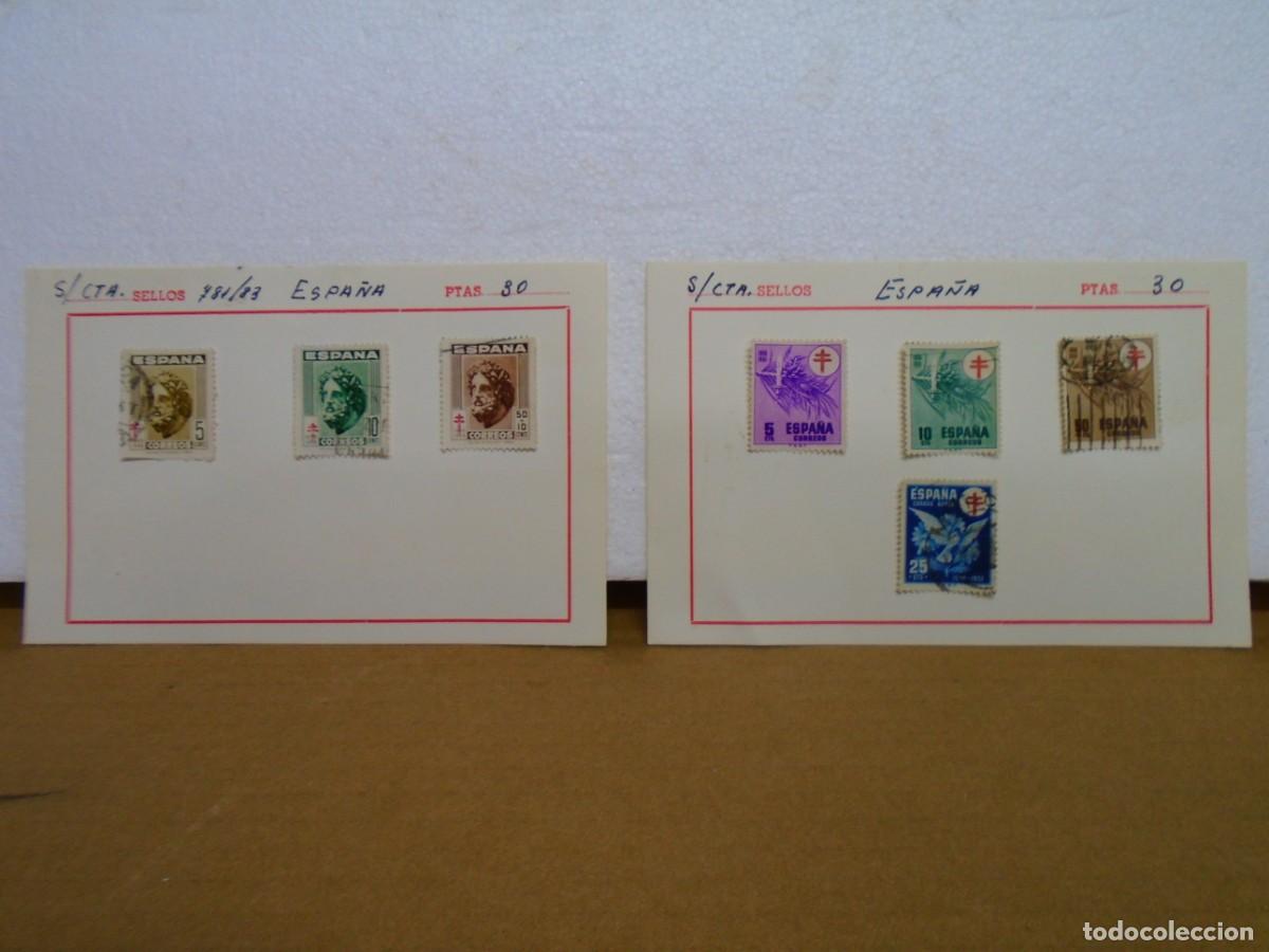 Sellos: SELLOS DE ESPA&Ntilde;A PRO-TUBERCULOSIS,A&Ntilde;OS 40/50. CHARNELA.