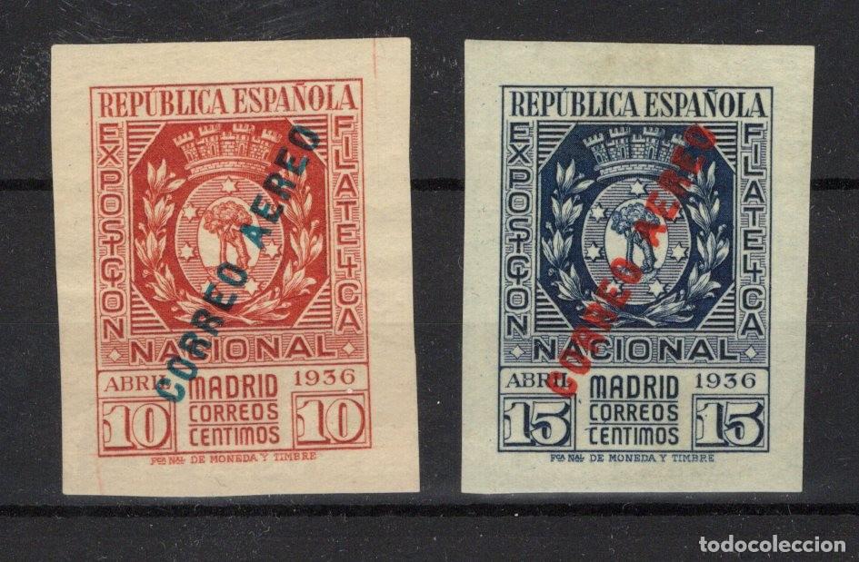Sellos: PC727 Sellos Espa&ntilde;a A&ntilde;o 1936 Edifil 729/730** sellos originales en NUEVO SERIE COMPLETA v.c. 680 &euro;