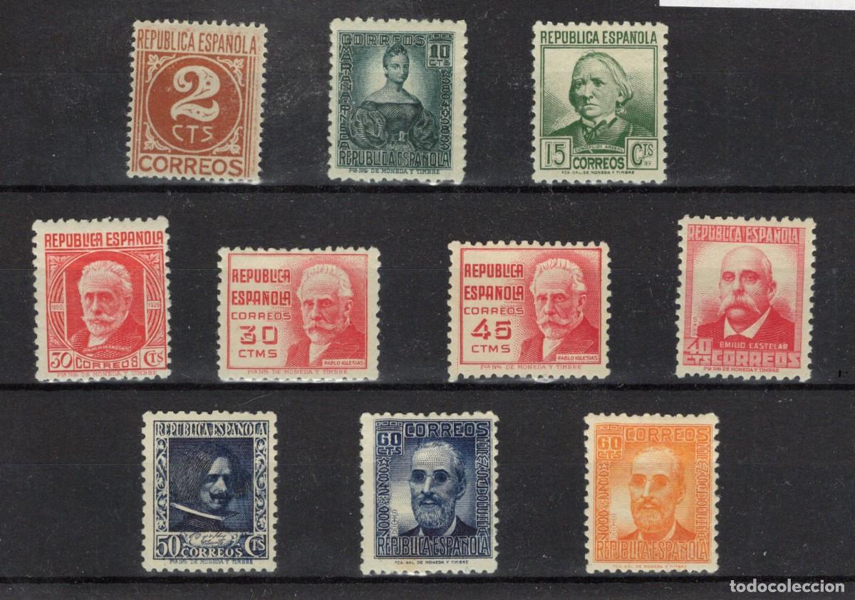 Sellos: PC728 Sellos Espa&ntilde;a A&ntilde;o 1936/38 Edifil 731/740** sellos originales en NUEVO v.c. 42 &euro;