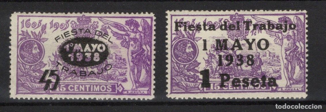 Sellos: PC735 Sellos Espa&ntilde;a A&ntilde;o 1938 Edifil 761/762** sellos originales en NUEVO v.c. 16.50 &euro;