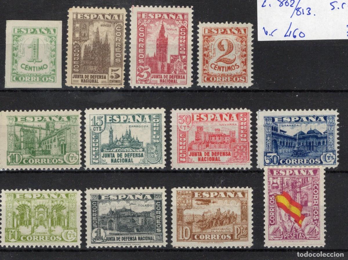 Sellos: PC743 Sellos Espa&ntilde;a A&ntilde;o 1936/37 Edifil 802/813** sellos originales en NUEVO SERIE COMPLETA v.c. 460&euro;