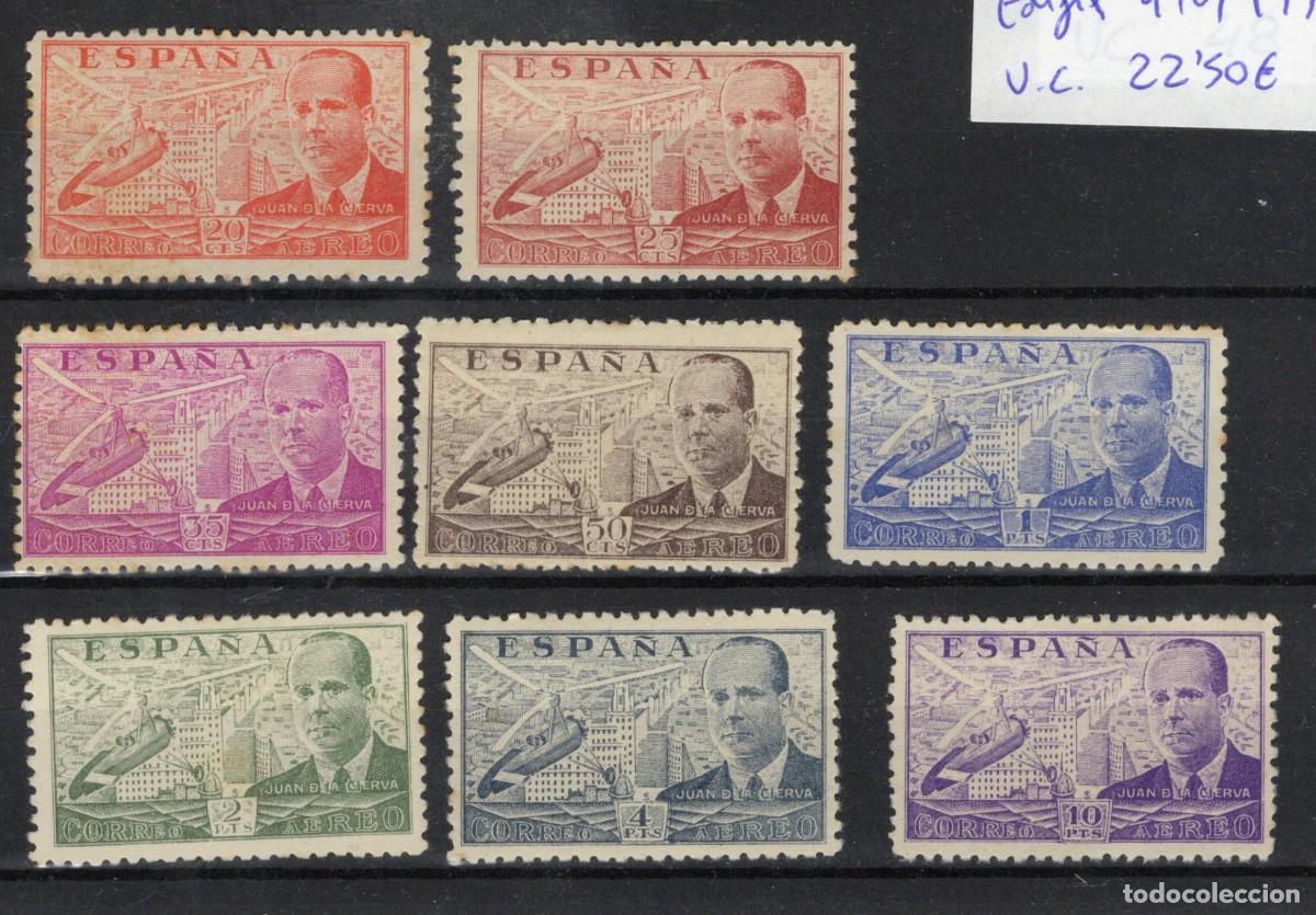 Sellos: PC757 Sellos Espa&ntilde;a A&ntilde;o 1941 Edifil 940/947* sellos originales en NUEVO SERIE COMPLETA v.c. 22.50 &euro;