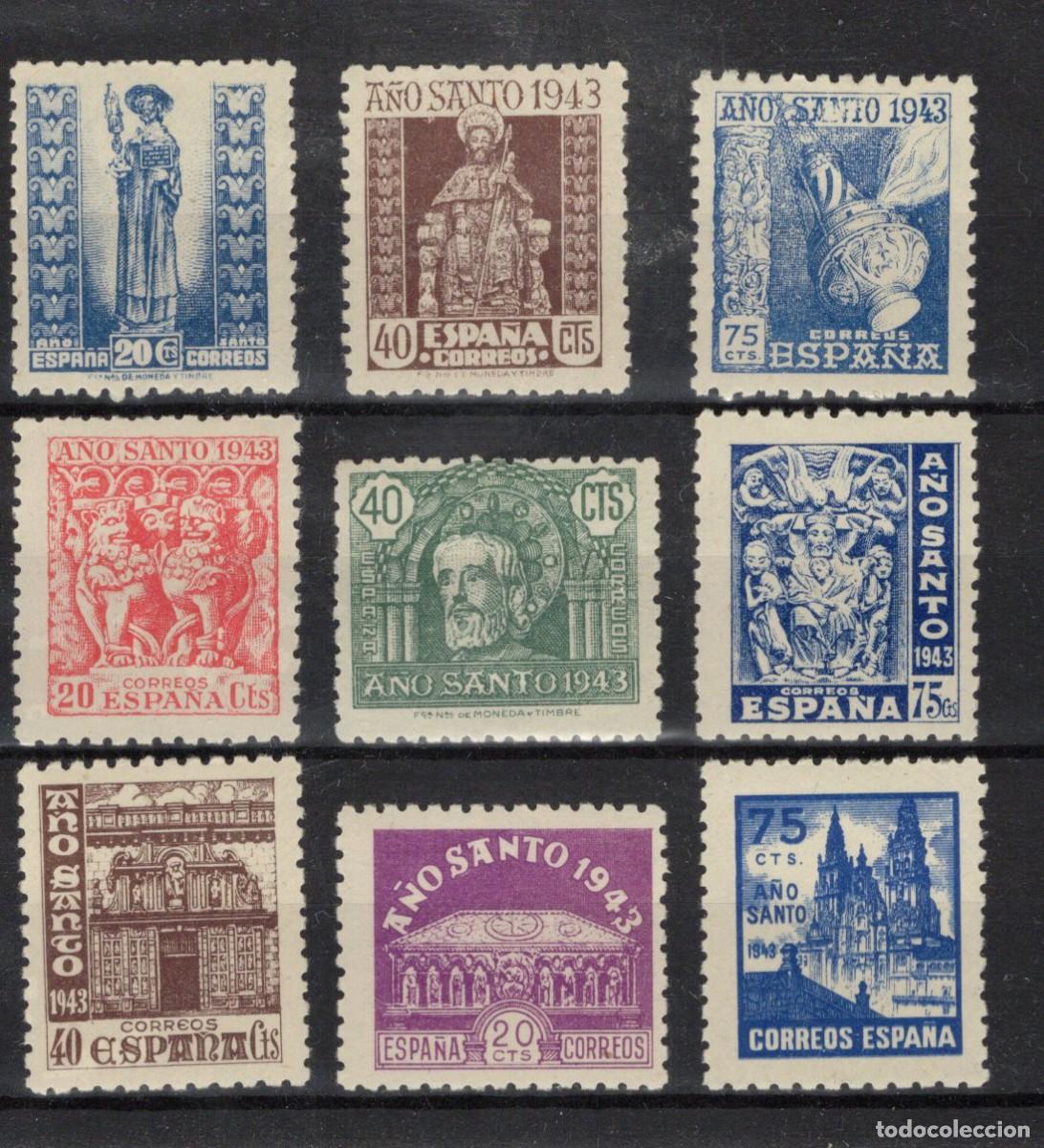Sellos: PC761 Sellos Espa&ntilde;a A&ntilde;o 1943/44 Edifil 961/969** sellos originales en NUEVO SERIE COMPLETA v.c. 110&euro;