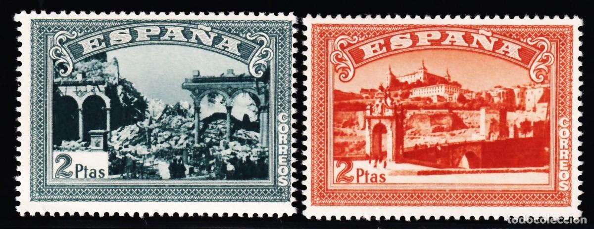 Sellos: ESPA&Ntilde;A, 1937 EDIFIL N&ordm; SH 836 / SH 837 (*), Alzamiento Nacional.