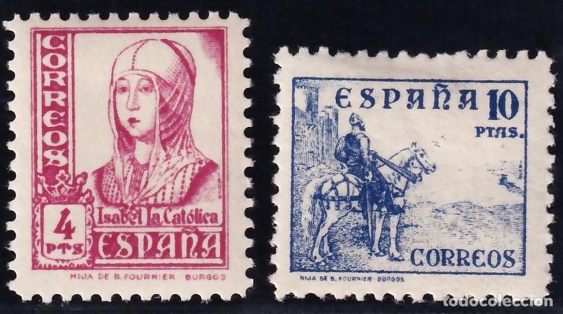 Sellos: ESPA&Ntilde;A, 1937-1940 EDIFIL N&ordm; 829, 830 /*/
