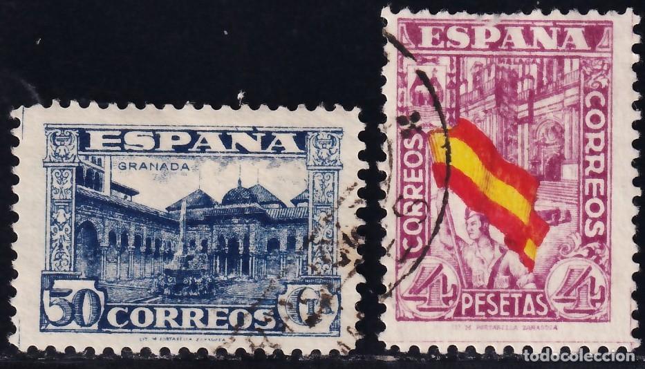 Sellos: ESPA&Ntilde;A, 1936-1937 EDIFIL N&ordm; 809, 812,