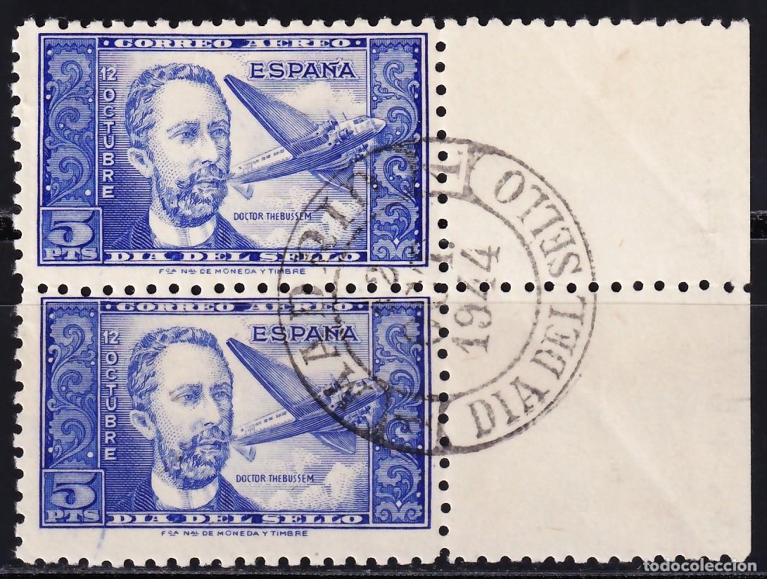 Sellos: ESPA&Ntilde;A, 1944 EDIFIL N&ordm; 983, [Pareja / Mat. Especial.]