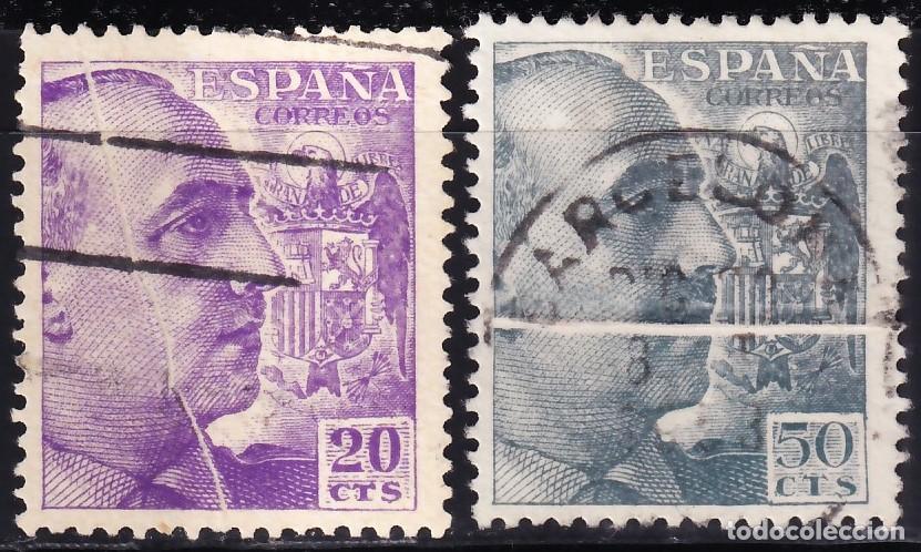 Sellos: ESPA&Ntilde;A, 1949 EDIFIL N&ordm; 1047, 1049, [Fuelles]
