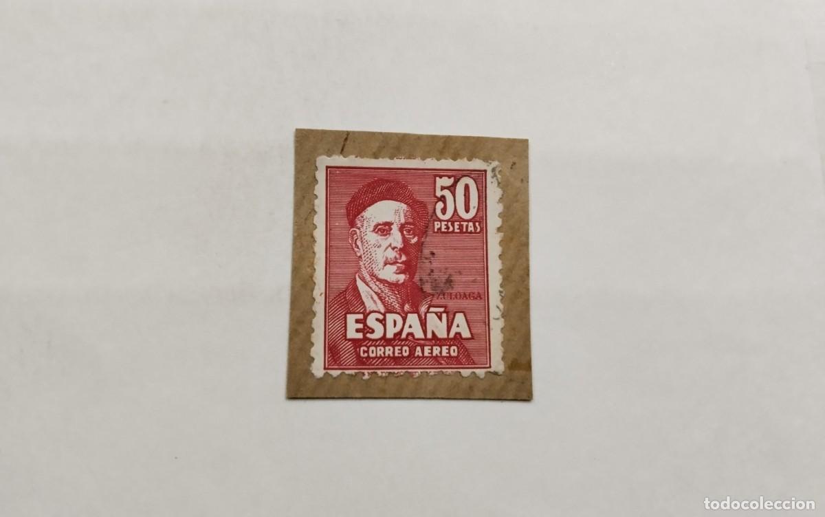 Sellos: ESPA&Ntilde;A - 1947 - ESTADO ESPA&Ntilde;OL - EDIFIL 1016 - SOBRE FRAGMENTO