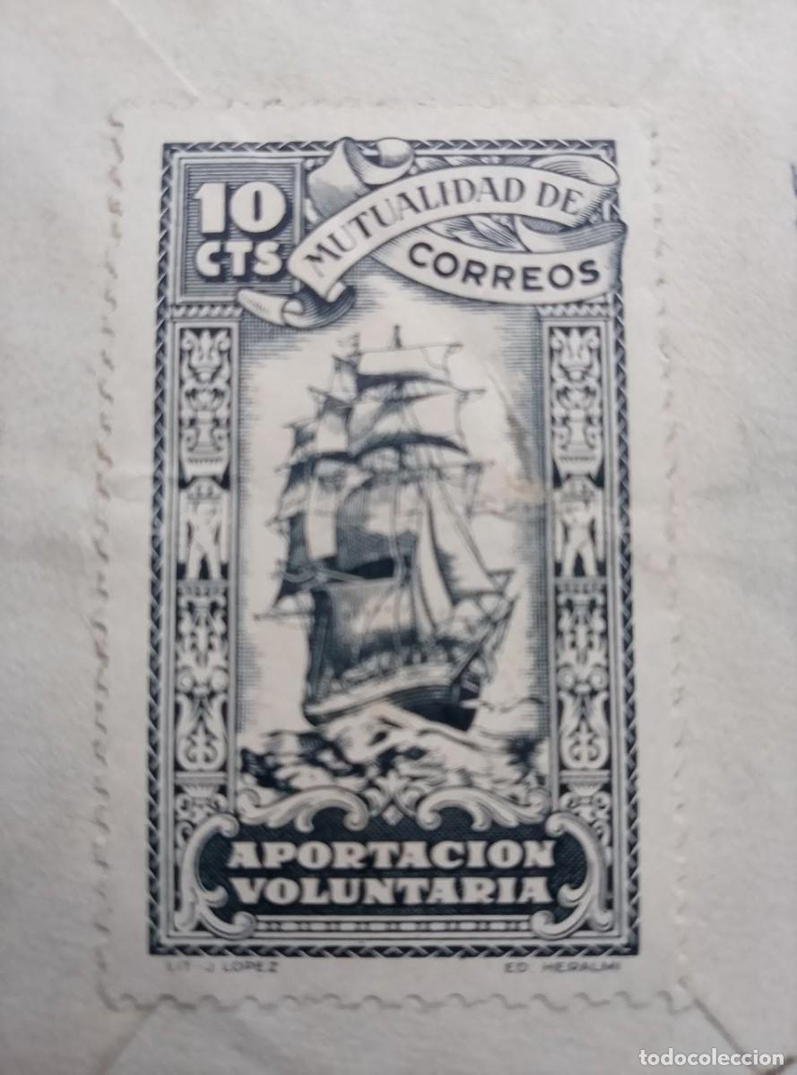 Sellos: Sello Mutualidad de Correos 1946 - Aportaci&oacute;n voluntaria 10 cts