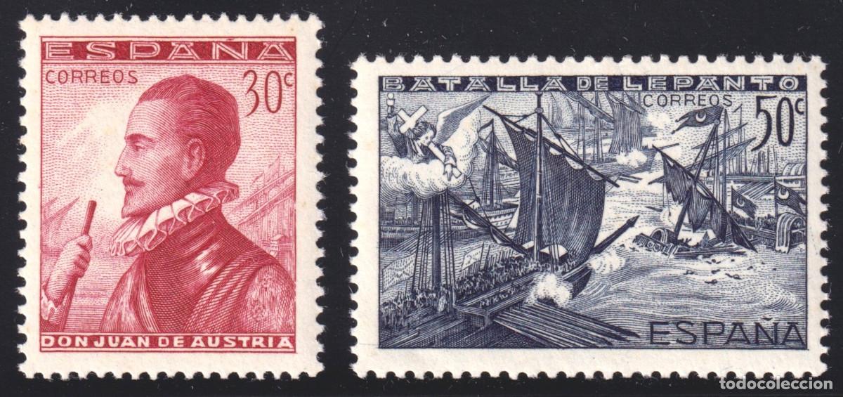 Sellos: ESPA&Ntilde;A BATALLA DE LEPANTO ** 862/863 SH - A&Ntilde;O 1938 - MNH - LUJO