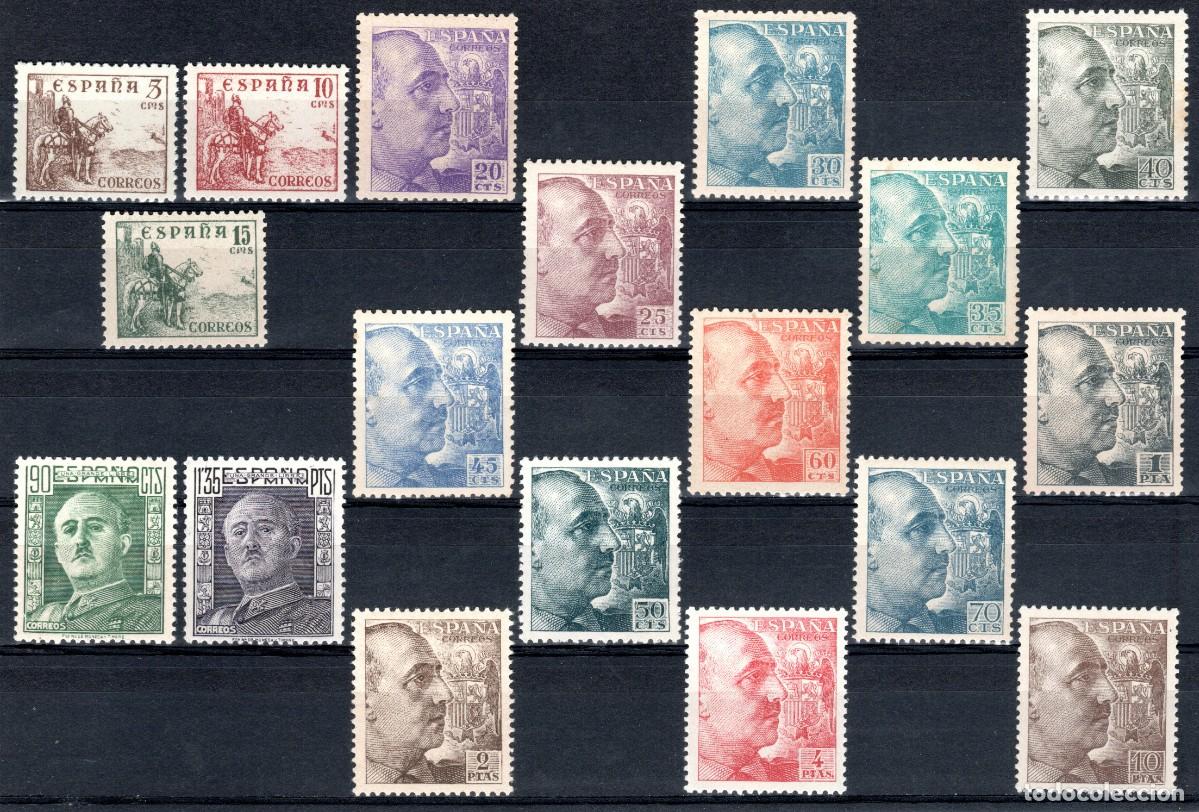 Sellos: EDIFIL 1044-1061 CID Y GENERAL FRANCO 1949-1953. VALOR CAT&Aacute;LOGO: 90 &euro;. MNH **