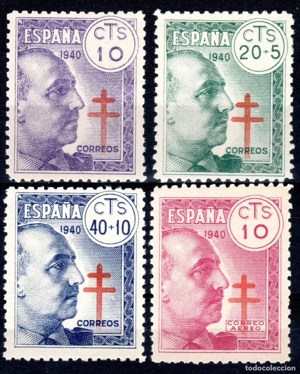 Sellos: EDIFIL 936-939 PRO TUBERCULOSOS 1940 (SERIE COMPLETA).VALOR CAT&Aacute;LOGO: 11 &euro;. MNH ** (SALIDA: 0,01 &euro;).
