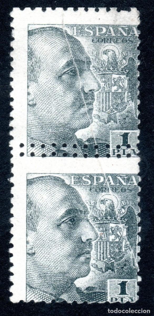 Sellos: EDIFIL 930dd GENERAL FRANCO 1939 (VARIEDAD...DOBLE DENTADO HORIZONTAL). V.CAT.: 45 &euro;. MH/MNH **