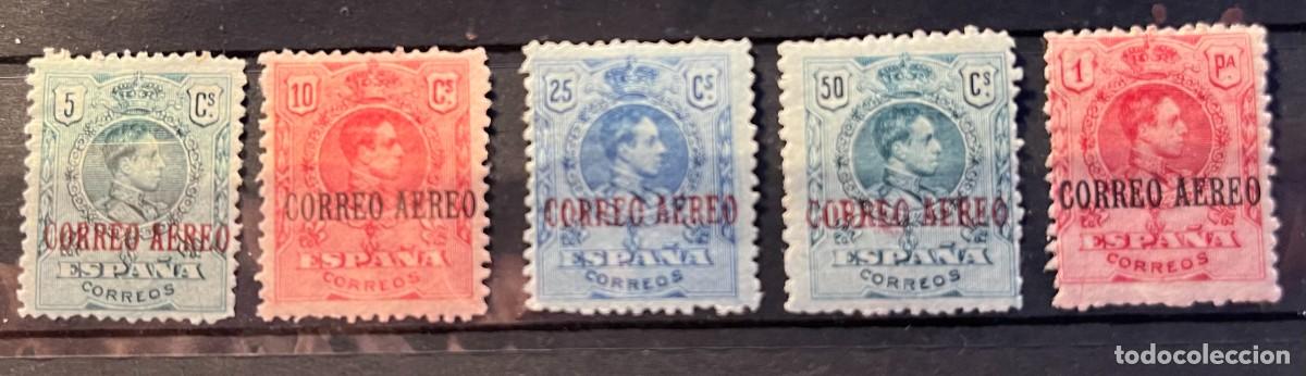 Sellos: 1922 Alfonso XIII medall&oacute;n,MN*,goma color numerado