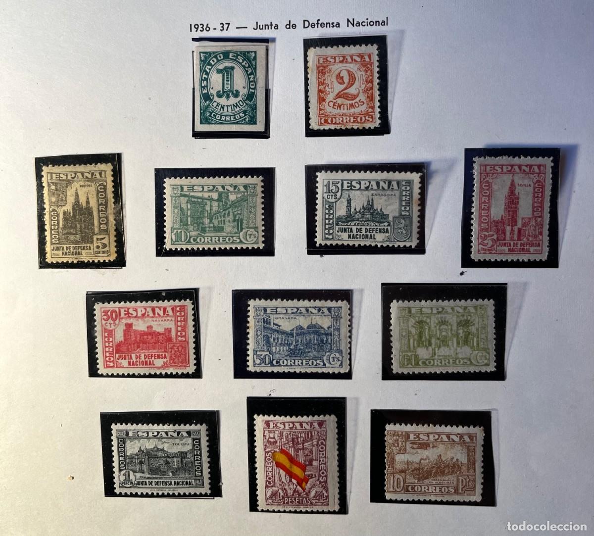 Sellos: 1936 defensa nacional,MNH** centrado,goma,color