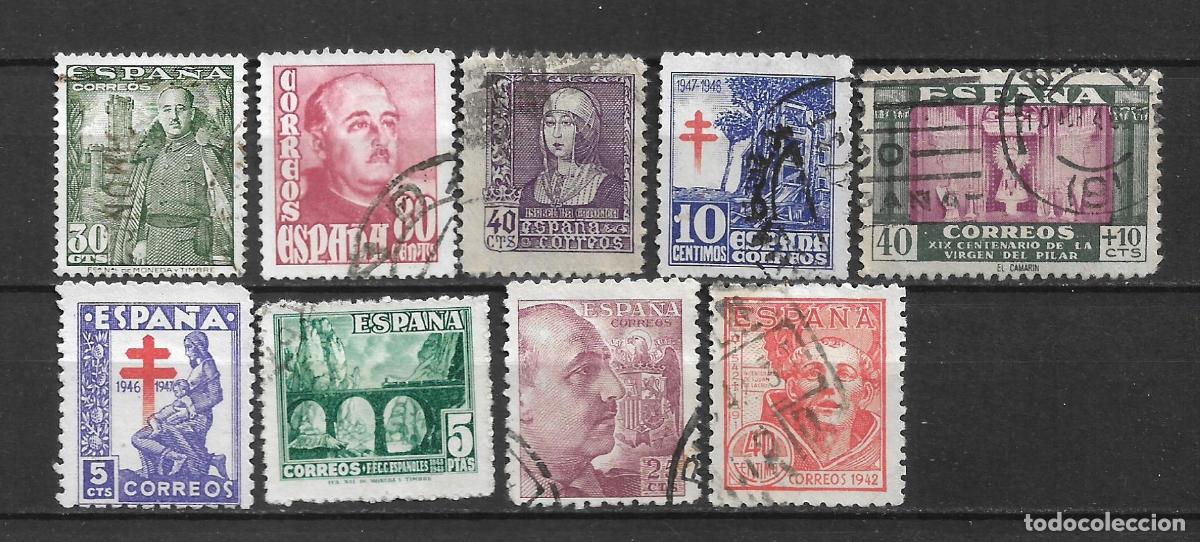 Sellos: espa&ntilde;a lote 9 sellos usados - 1/14