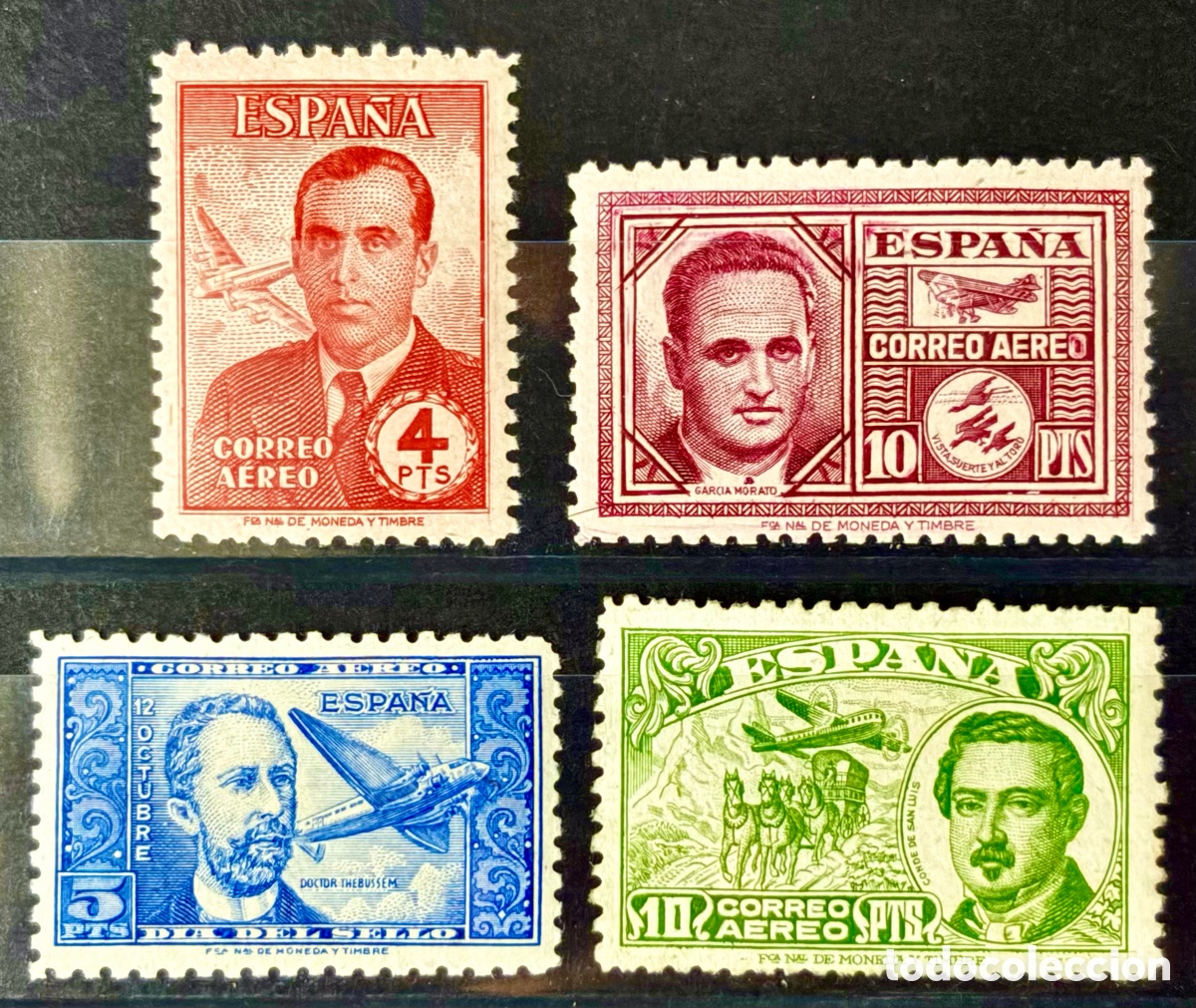 Sellos: Espa&ntilde;a 1944/1945 Doctor Thebussem, San Luis ,Haya y Morato