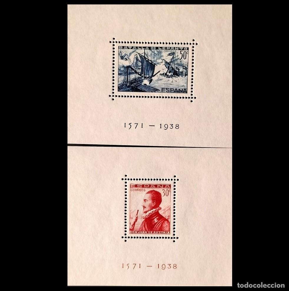 Sellos: Edifil 862/863 HB MNH ** Espa&ntilde;a 1938 Batalla de Lepanto serie completa