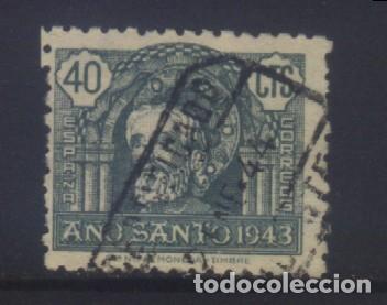 Sellos: S-12030- ESPA&Ntilde;A 1943. A&Ntilde;O SANTO COMPOSTELANO.