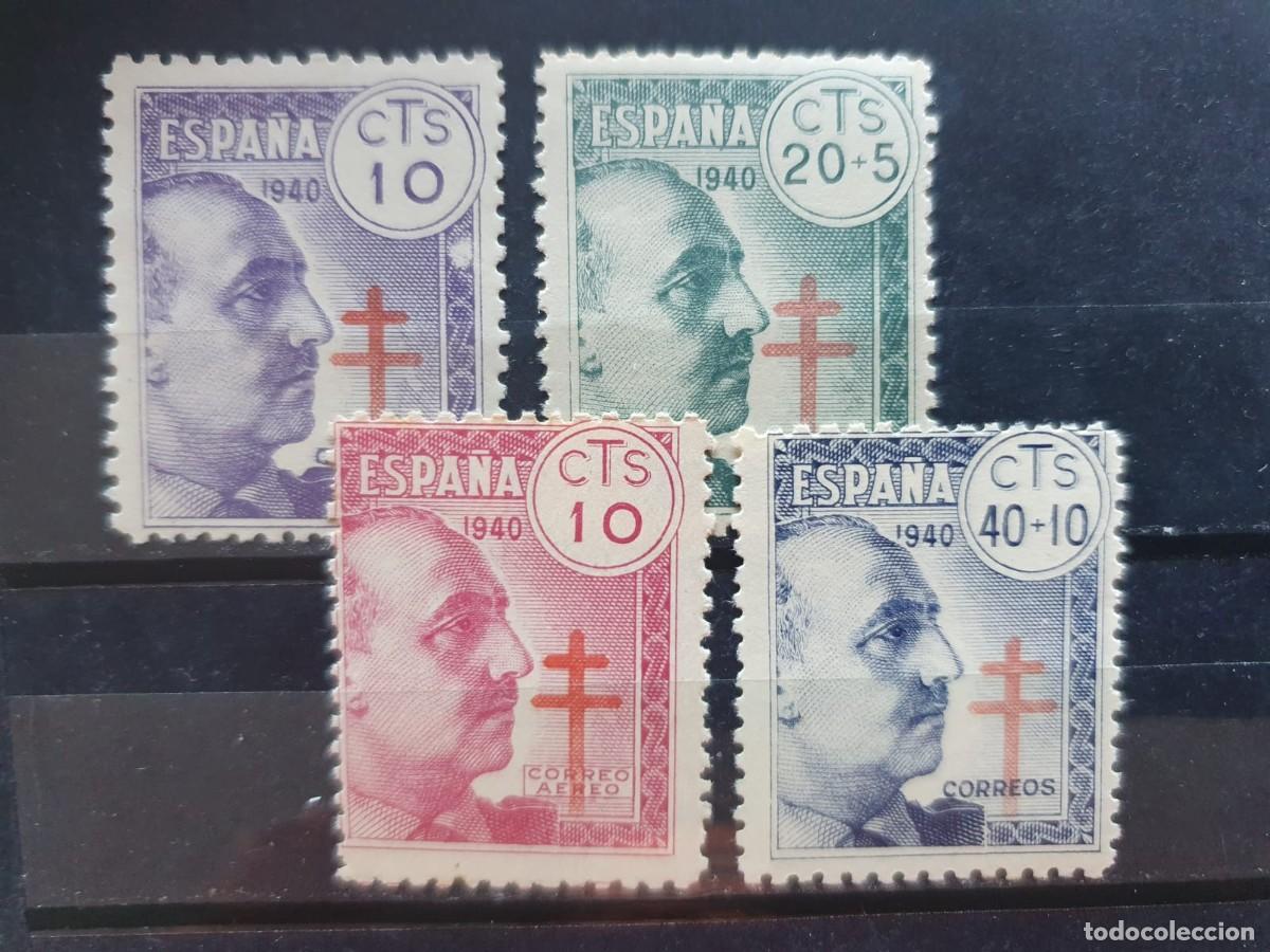 Sellos: SERIE COMPLETA EDIFIL 936 ** A 939 ** PROTUBERCULOSOS ESPA&Ntilde;A 1940