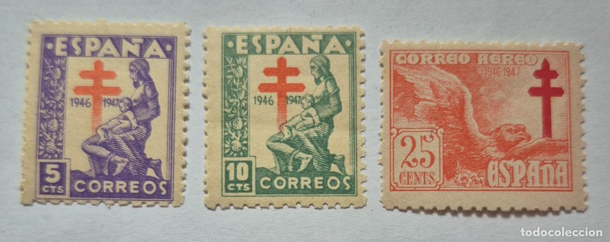 Sellos: A&ntilde;o 1946 - Edifil 1008/1010** - Pro Tuberculosos - Nuevo sin fijasello - Se env&iacute;a el de la imagen