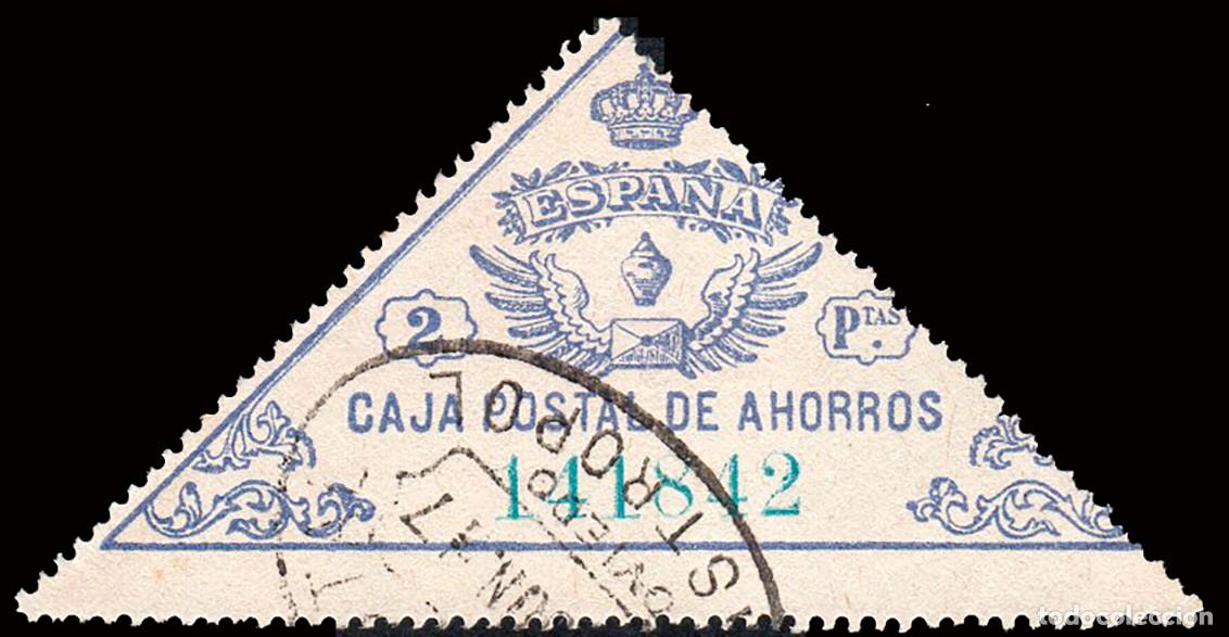 Sellos: Asturias - G&aacute;lvez - Caja Postal Ahorros o 4 - Mat &rdquo;Castropol - Giro Postal&rdquo;