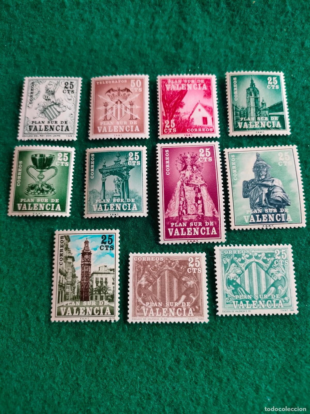 Sellos: EDIFIL 1-11 DE VALENCIA EN NUEVO