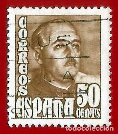 Sellos: Espa&ntilde;a. Spain. 1948. Edifil # 1022. General Francisco Franco