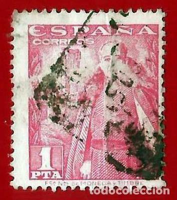 Sellos: Espa&ntilde;a. Spain. 1948. Edifil # 1032. General Francisco Franco y Castillo de la Mota