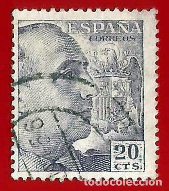 Sellos: Espa&ntilde;a. Spain. 1949. Edifil # 1047. General Francisco Franco