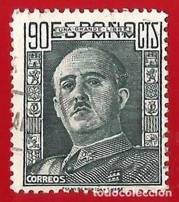 Sellos: Espa&ntilde;a. Spain. 1949. Edifil # 1058. General Francisco Franco