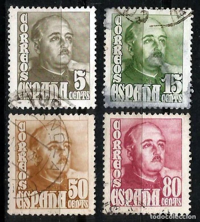 Sellos: Espa&ntilde;a. Spain. 1948, 1954. Edifil # 1020 /23. General Francisco Franco