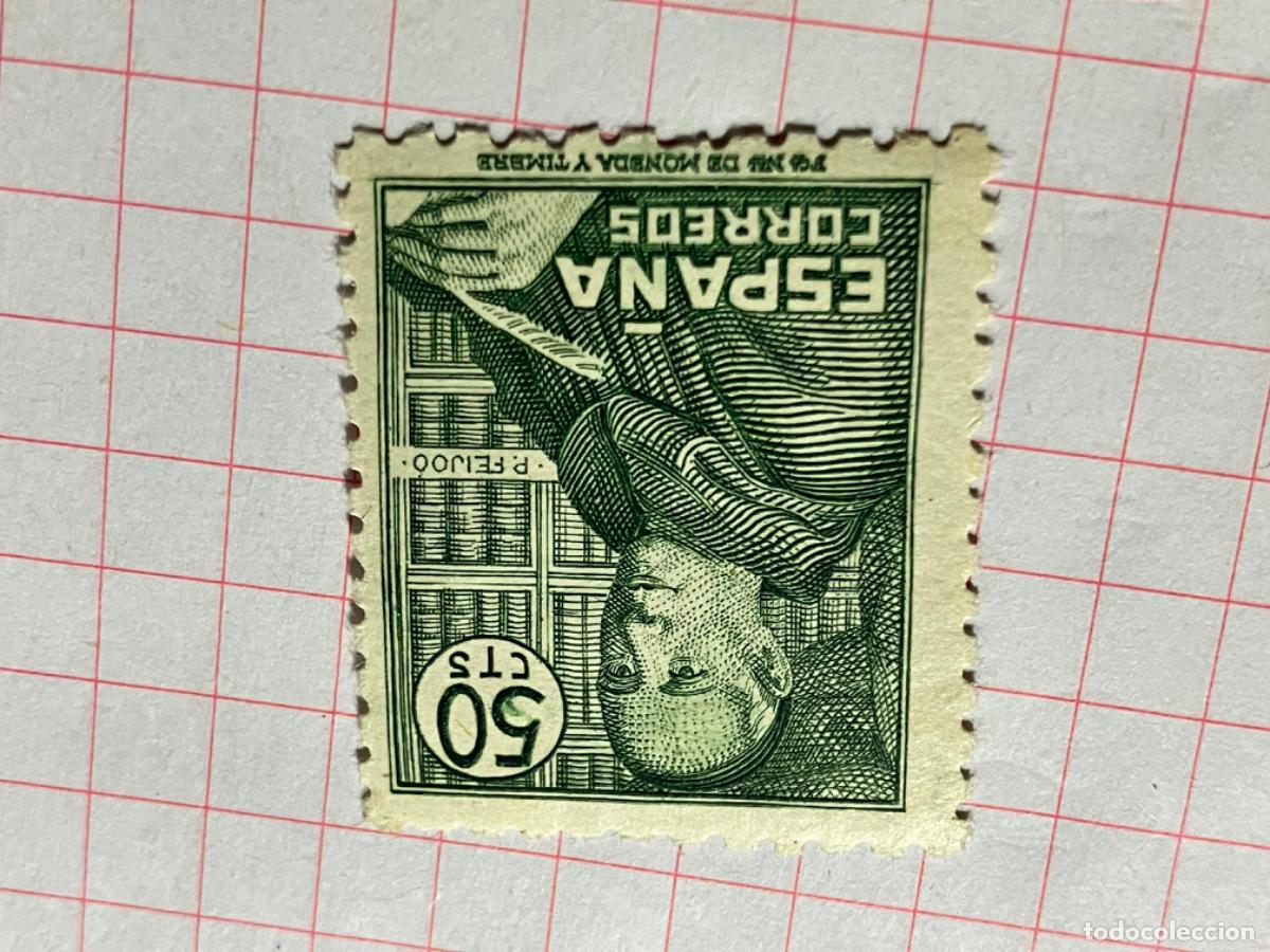 Sellos: Sellos nuevos Primer Centenario Espa&ntilde;a - 1947 Padre Benito Edifil 1011