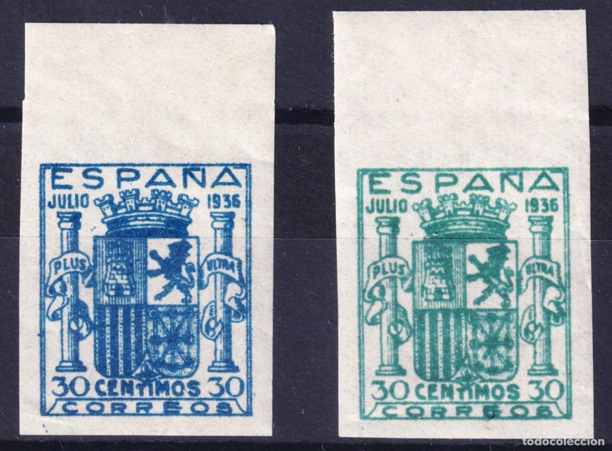 Sellos: ESCUDO DE ESPA&Ntilde;A GRANADA ** NE56/NE57 NO EXPENDIDOS - A&Ntilde;O 193 - MNH - LUJO