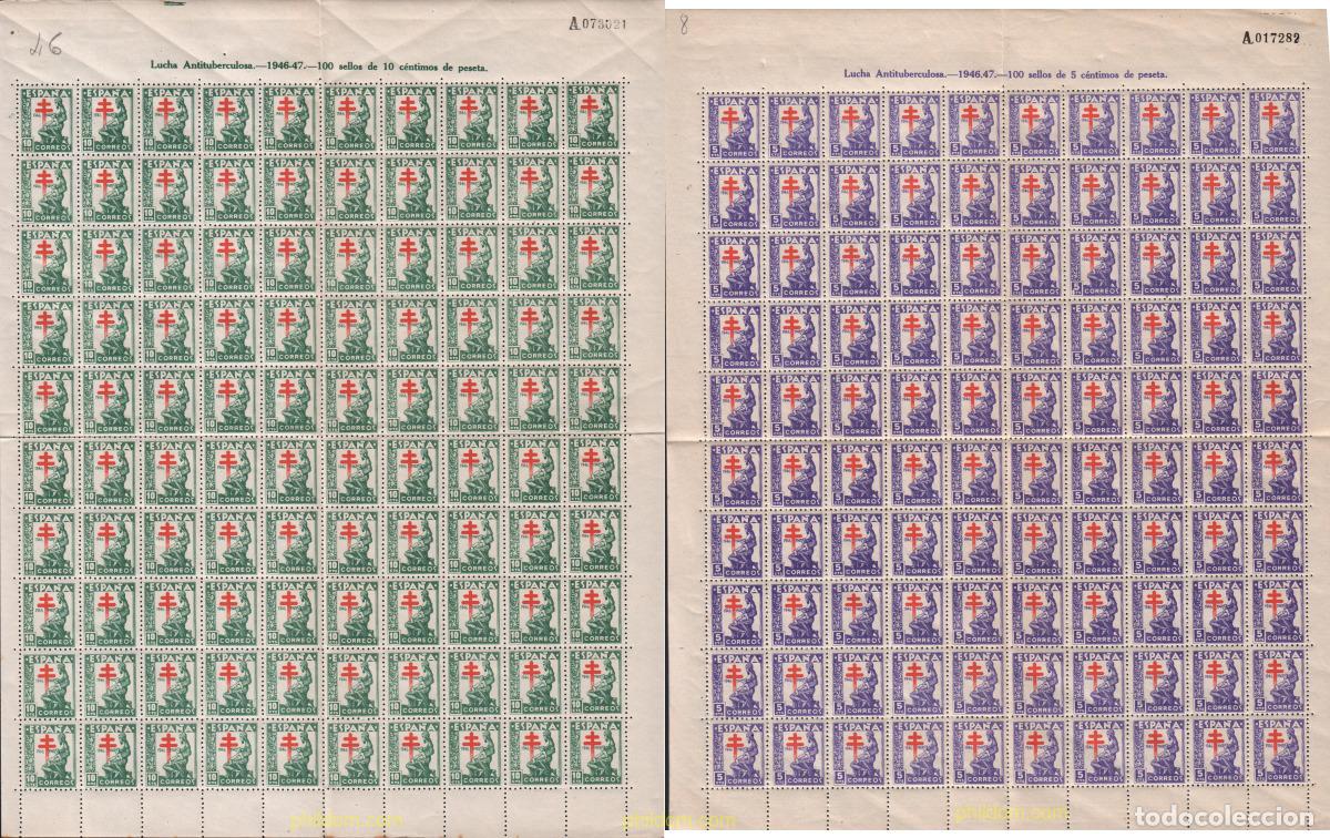 Sellos: 373414 MNH ESPA&Ntilde;A 1946 PRO TUBERCULOSOS
