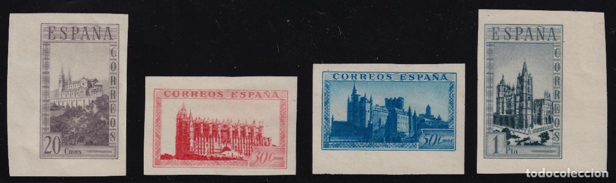 Sellos: MONUMENTOS HISTORICOS ** 848 SH - A&Ntilde;O 1938 SELLOS PROCEDENTES HOJA BLOQUE - MNH