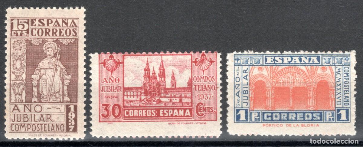 Sellos: EDIFIL 833-835 A&Ntilde;O JUBILAR COMPOSTELANO 1937 (SERIE COMPLETA). VALOR CAT&Aacute;LOGO: 108 &euro;. MNH **