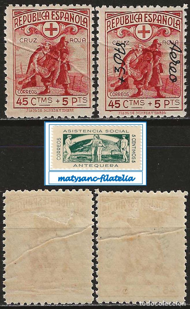 Sellos: ESPA&Ntilde;A 1938. EDIFIL 767/768 &rdquo;CRUZ ROJA ESPA&Ntilde;OLA&rdquo;. NUEVOS CON CHARNELA.