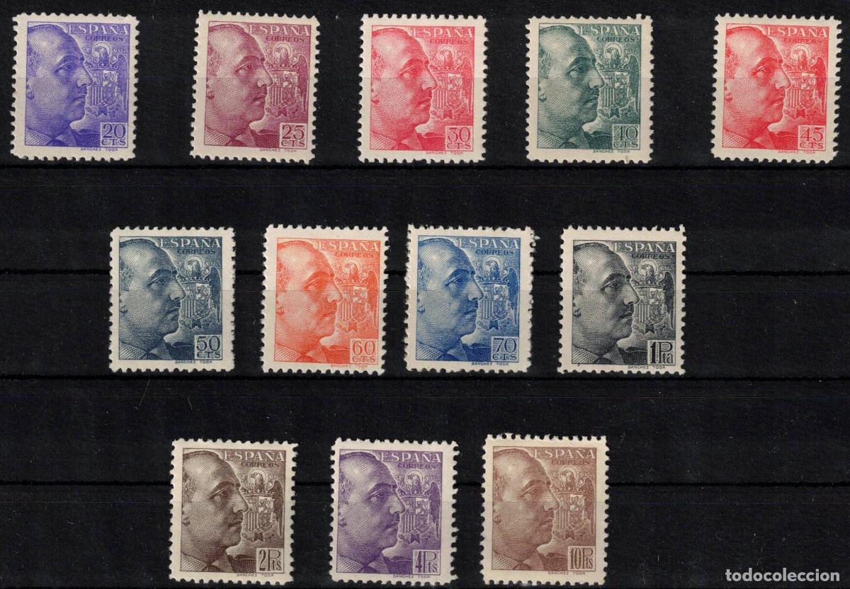 Sellos: ESPA&Ntilde;A - FRANCO SANCHEZ TODA ** 867/878 - A&Ntilde;O 1939 - LUJO - MNH