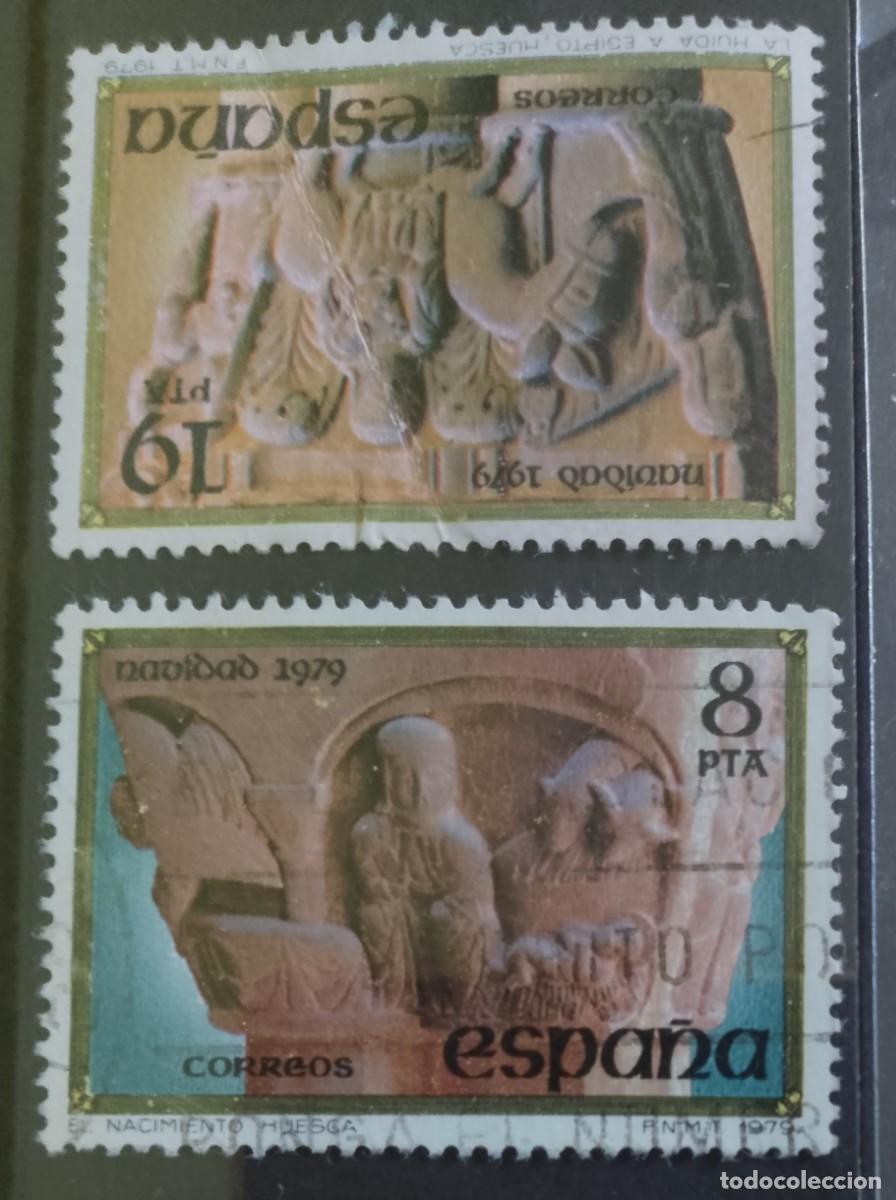 Sellos: ESPA&Ntilde;A - SERIE: NAVIDAD 1979 - EDIFIL 2550 Y 2551