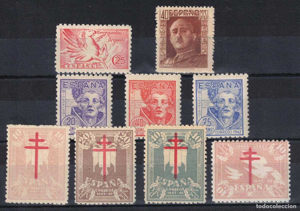 Sellos: ESPA&Ntilde;A - A&Ntilde;O 1942 COMPLETO - LUJO - MNH