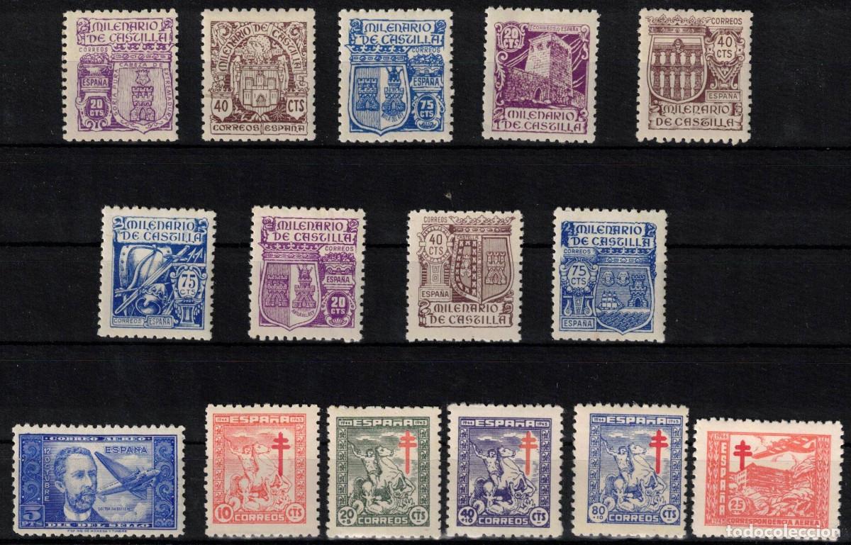 Sellos: ESPA&Ntilde;A - A&Ntilde;O 1944 COMPLETO - LUJO - MNH