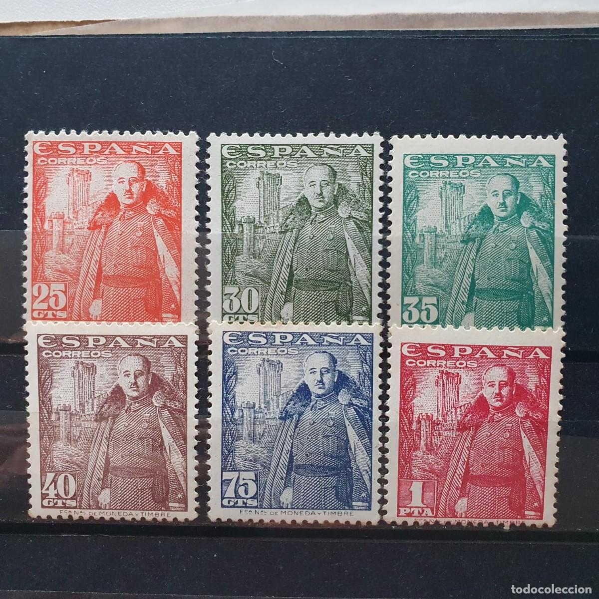 Sellos: LOTE SELLOS NUEVOS ** FRANCO CASTILLO DE LA MOTA ESPA&Ntilde;A 1948