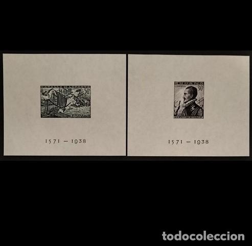 Sellos: Edifil 864/865 HB MNH ** Espa&ntilde;a 1938 Batalla de Lepanto serie completa